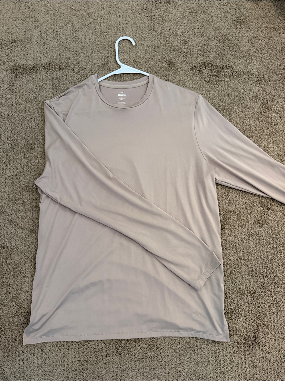 Under Armour Men’s Long Sleeve Performance Tee - Beige Taupe